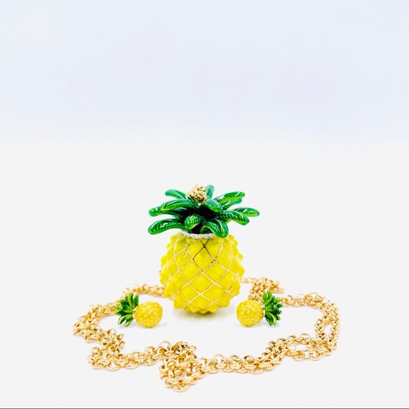 ‼️SOLD‼️ Kate Spade ‘Anyway You Slice It’ Pineapple Set - Picture 3 of 8